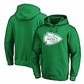 Kansas City Chiefs NFL Pro Line by Fanatics Branded St. Patrick's Day White Logo Pullover Hoodie Green.jpeg,baseball caps,new era cap wholesale,wholesale hats